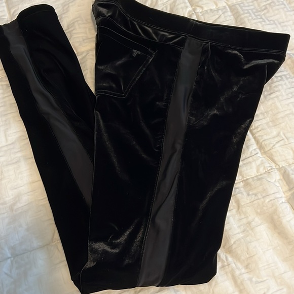 Girls Velour Side Stripe Pants -Size 16 - Picture 5 of 5